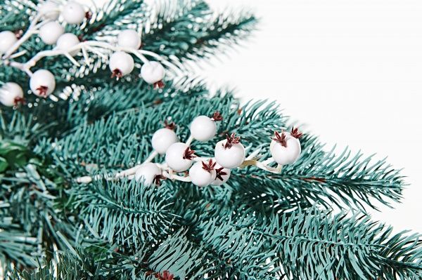 Вінок новорічний Голубий d400 мм 