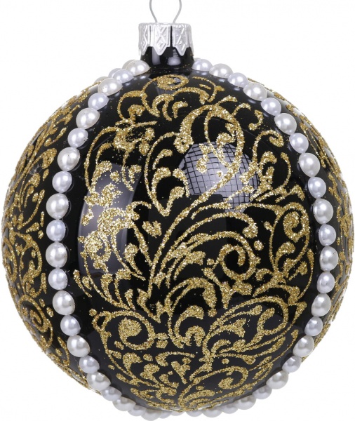 Шар новогодний Элит d 100 мм в ассортименте