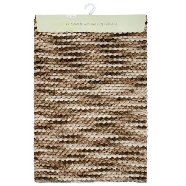 Коврик для ванной Home Line Alan 60х90 см бежево-коричневый