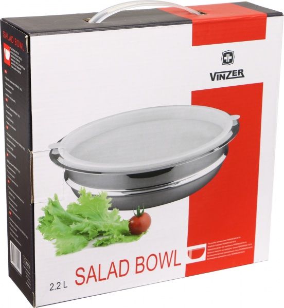 Салатник с крышкой 20 см 2,2 л 89210 Vinzer