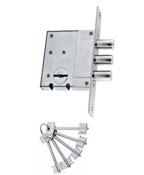 Замок врізний Avers 10.01 хром