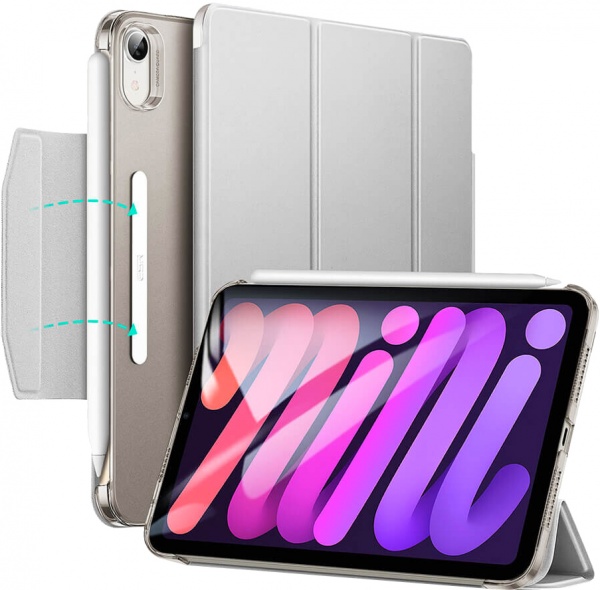 Чохол-книжка ESR Ascend Trifold with Clasp для iPad mini 6 (2021) gray (14334-2) 