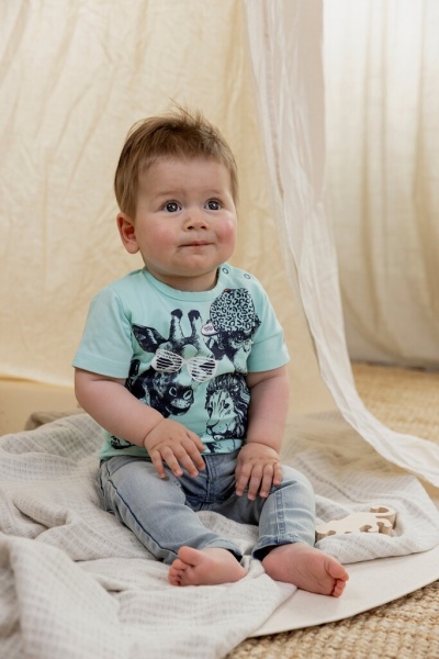 Футболка для мальчиков Dirkje р.92 мятный T46726-35 