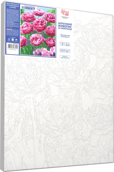 Картина по номерам Бархатные тюльпани 35x45 см Rosa Start 