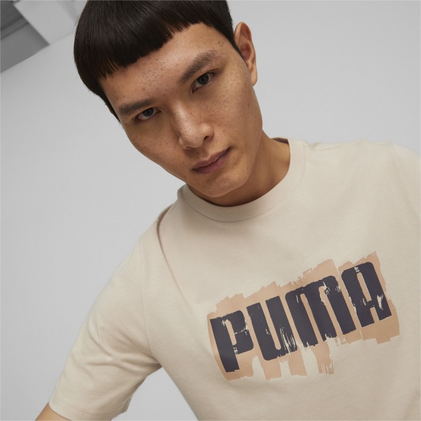 Футболка Puma GRAPHICS PUMA WORDING TEE GRANOLA 67447588 р.2XL бежевий