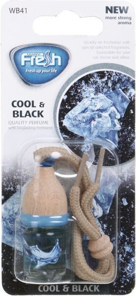 Ароматизатор подвесной FRESHWAY Wood Blister Cool & Black 5 мл