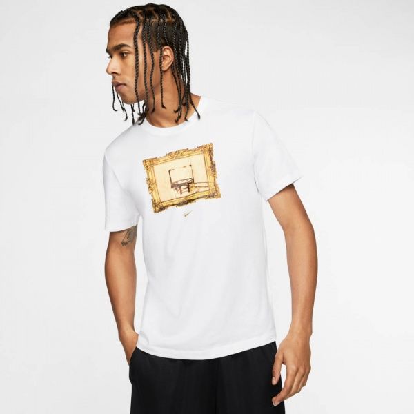 Футболка Nike M NK DRY TEE CORE BBALL CD1108-100 XL білий