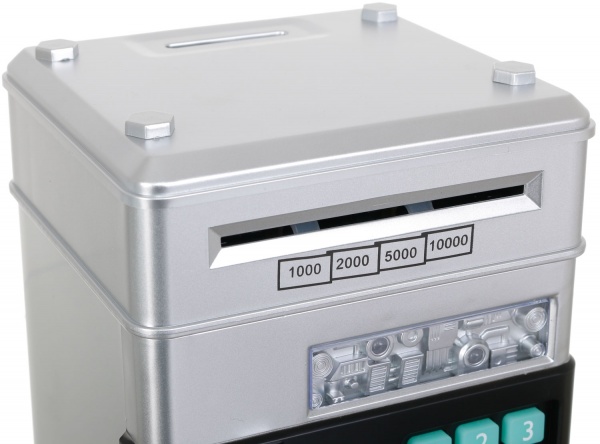 Сейф-скарбничка електронний дитячий срібний OTE0648258/silver