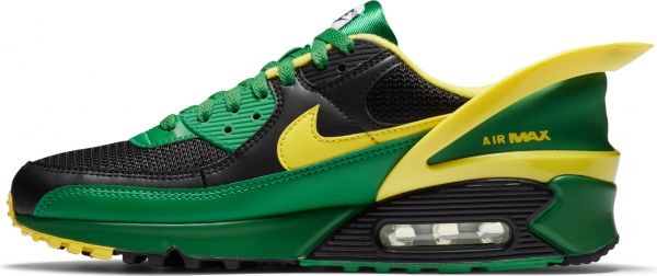 Кроссовки Nike Air Max 90 FlyEase CZ4270-001 р.US 9 черно-зеленый