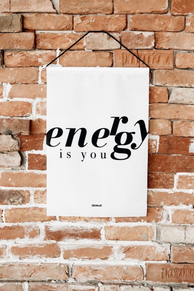 Флаг Dream&Do Flag Energy 60x40 см белый с рисунком 