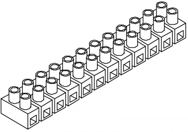 Колодка клеммная делимая OBO Bettermann 3 шт. белый 2055929 