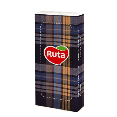 Платки носовые Ruta клетка 10 шт