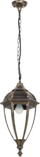 Світильник вуличний підвісний Інтерклас Ліма E27 60 Вт IP44 античне золото 8021Н 