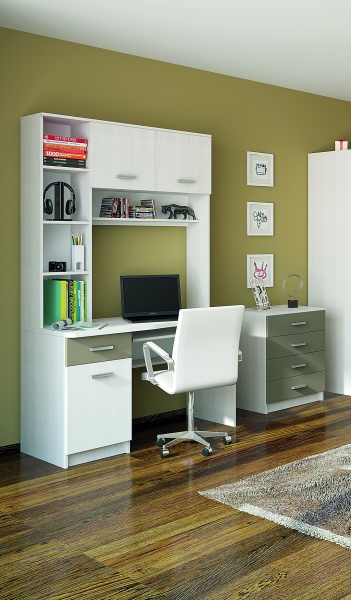 Стол письменный 1200 Кросслайн латте 