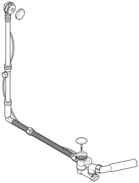 Злив-перелив для ванни Geberit