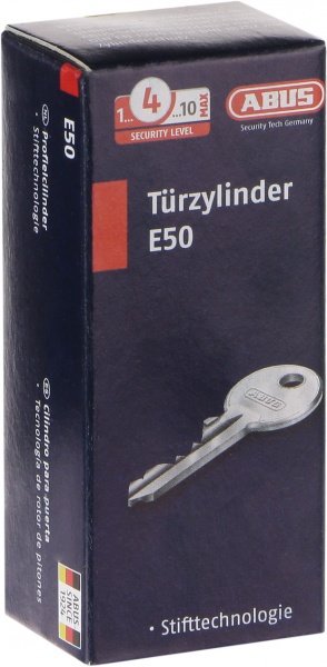 Цилиндр Abus E50 40x40 ключ-ключ 80 мм матовая латунь