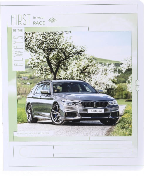 Тетрадь школьная уф-лак 36 листов в клеточку в ассортименте Мечты сбываются