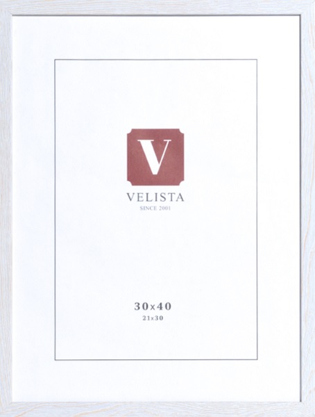Рамка для фото Velista 15W-6003v 1 фото 30х40 см белый 