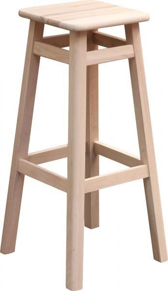 Табурет барный без покриття коричневый 