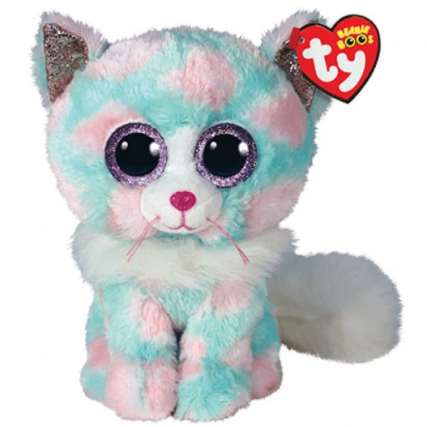 Мягкая игрушка TY Beanie Boos Кот Opal 25 см разноцветный 37288