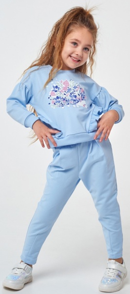 Штаны для девочек Smil 115515 р.104 голубой 