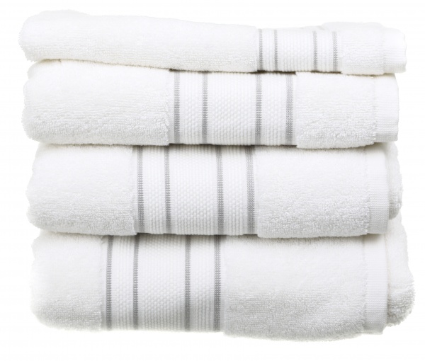 Рушник Villa 30x50 см білий із сірим Sous Dias 