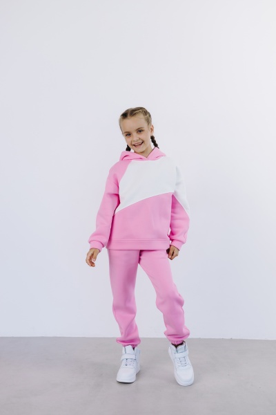 Спортивный костюм Obzor р.116 розовый с белым 872 