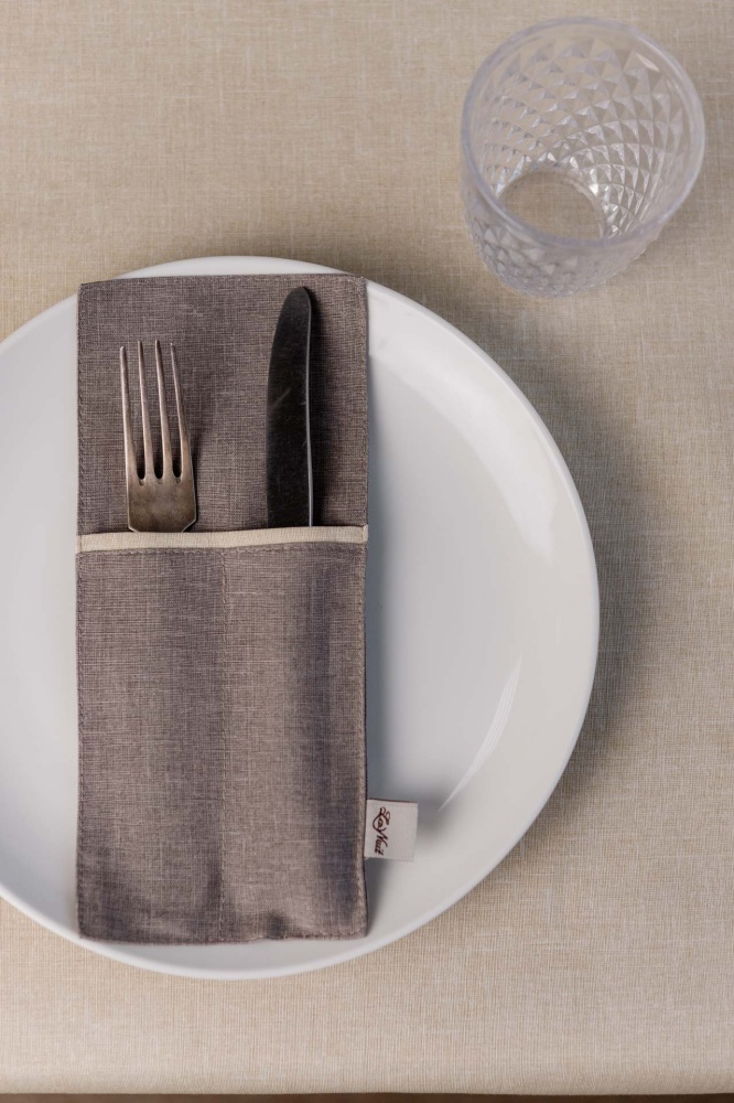 Чохол для приборів Магнолія тауп 10x24 см тауп