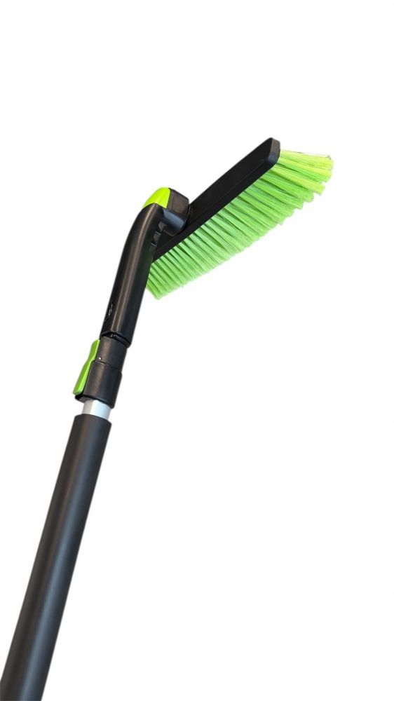 Телескопическая щетка TIMEAUTO 90-128 см с поворотной головкой и скребком