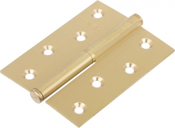 Петля знімна В-100R SВ B-100R SB 100 x75x 2.5 мм матова латунь права