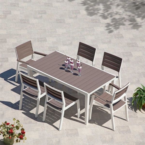 Стул Curver Harmony коричневыйбелый 