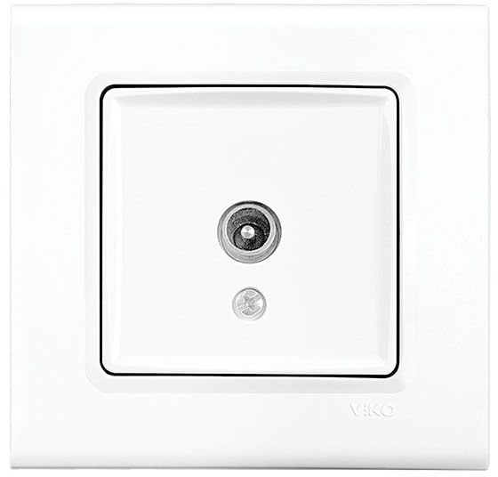 Розетка TV Viko Linnera белый 90400010