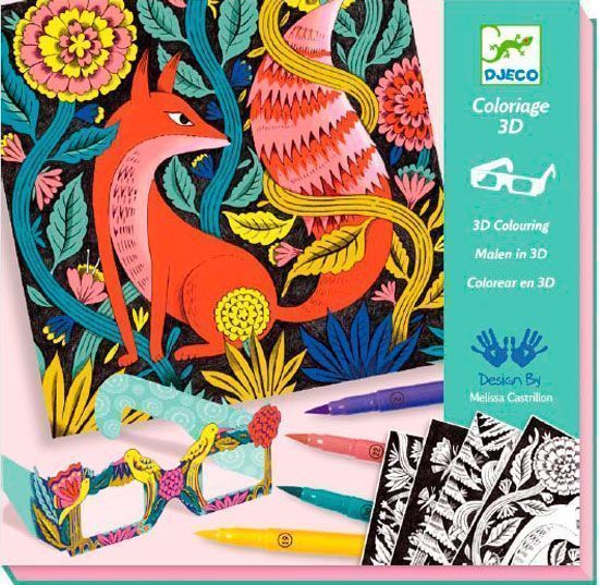 Набір для творчості Djeco з 3D ефектом Фантастичний ліс DJ08652