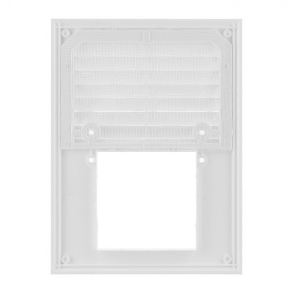 Решетка для вентиляции MiniMax с сеткой против насекомых 240 х 180п90 мм (1506) пластик белый 