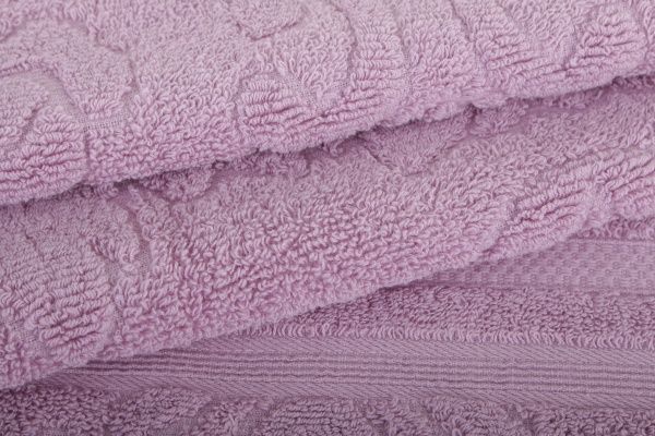 Набор полотенец Elza 2 шт айвори с розовым La Nuit 