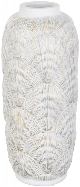 Ваза полирезиновая белая Blondie 18,5х18,5х44 см