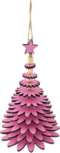 Подвеска Цветок 16 см розовый 1220274