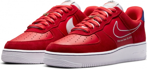 Кроссовки Nike Nike Air Force 1 '07 LV8 DB3597-600 р.US 9,5 бело-красный