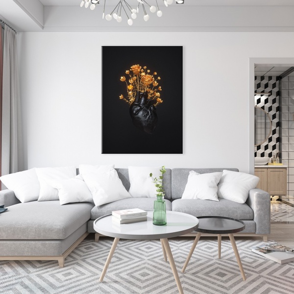 Постер Blooming heart 75x100 см Brushme 