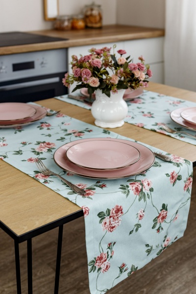 Скатерть Джульетта цветы 40x140 см Прованс 