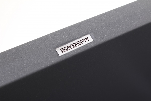 Мийка для кухні ScandiSPA Straight 780 сіра з сифоном 