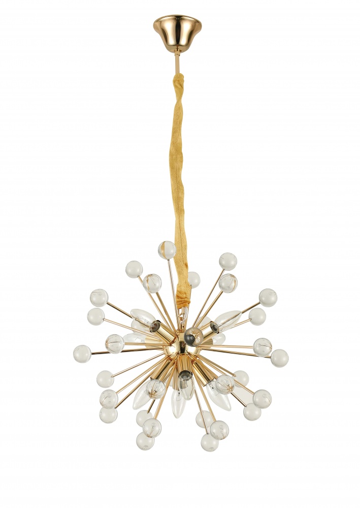 Люстра підвісна Sensio Crystal 8x40 Вт E14 золото LS-5839L-H21G-E2740W