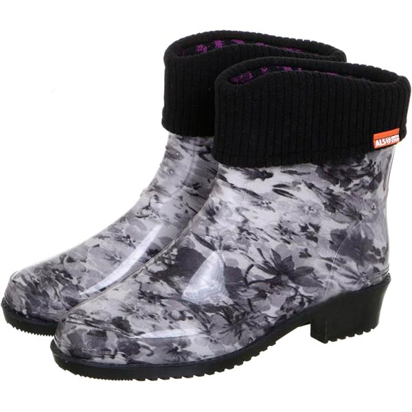 Полусапоги Alisa Line Цветы р.37 черный