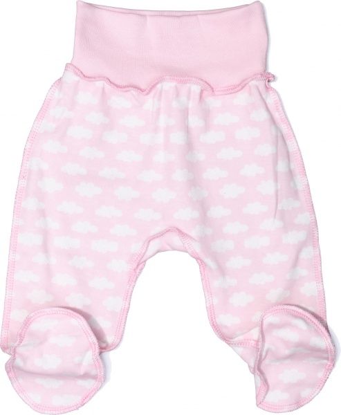 Ползунки Bambinelli тучки р.62 розовый с белым 