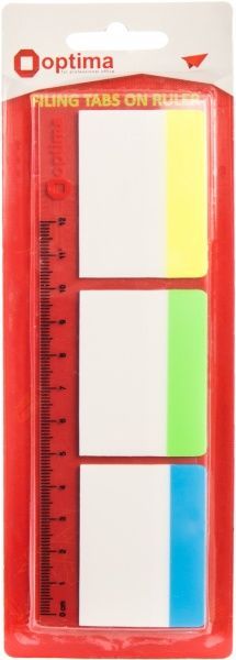 Стикер-закладка 3 неоновых цвета по 10 шт. 40x50 Optima