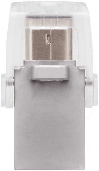 Флеш-память USB Kingston DataTraveler MicroDuo 3C 64 ГБ USB Type-CUSB 3.1 silver (DTDUO3C/64GB)  