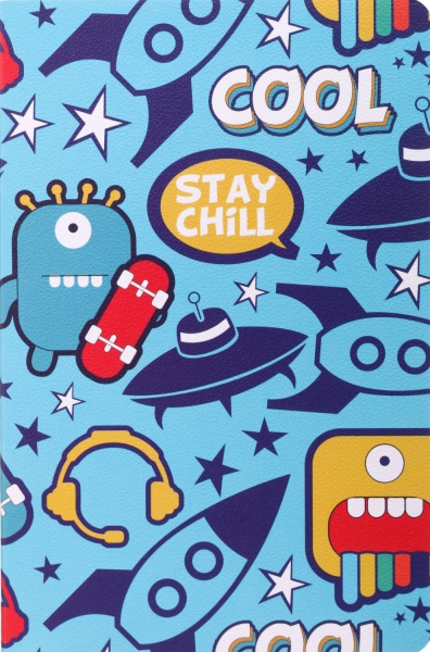 Блокнот Монстри у космосі 13,5х20,5 см Mikirei