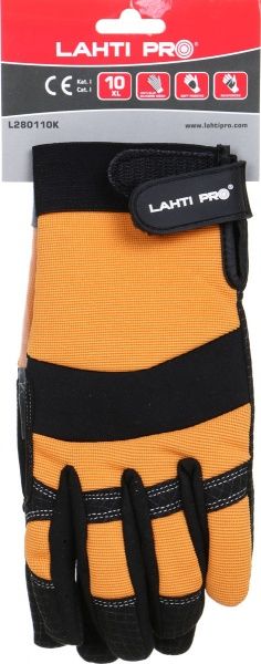 Перчатки Lahti Pro противоскользящие защитные с покрытием микрофибра XL (10) L280110K