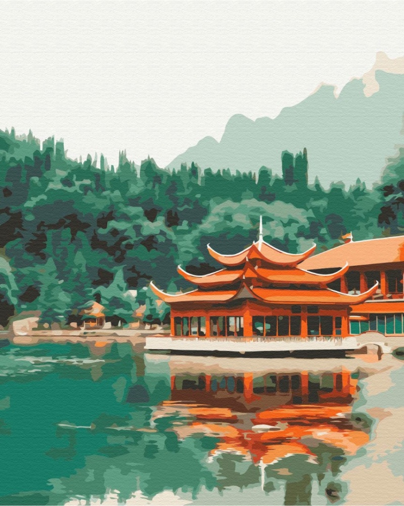 Картина по номерам Восточное спокойствие BS52494 40x50 см Brushme