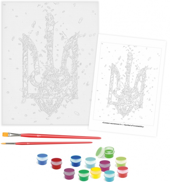 Картина за номерами Символ незламності 35x45 см Rosa Start 